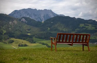 Naturlandschaft in der Nähe des Bauernhofs