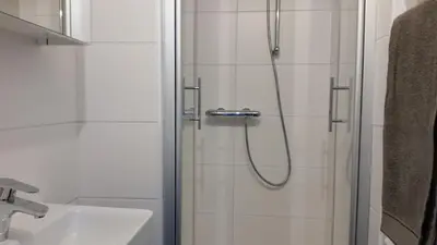 Ein Badezimmer in der Unterkunft Gästehaus Daniela