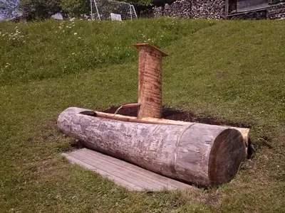Ein Garten an der Unterkunft Schlagerberg