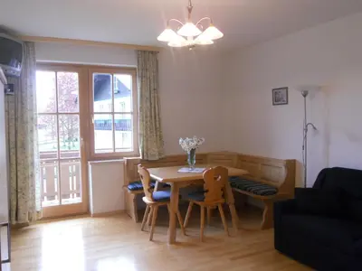 Ein Sitzbereich in der Unterkunft Haus Pürcher