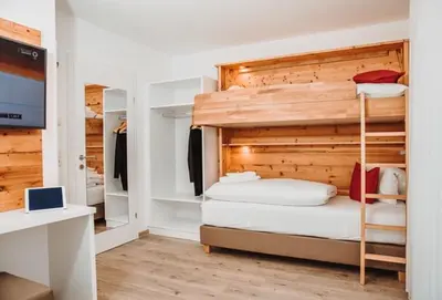 Ein Bett oder Betten in einem Zimmer der Unterkunft Appartements Almnest