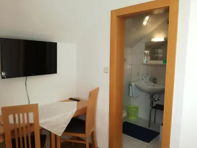 Küche/Küchenzeile in der Unterkunft Lasserhof