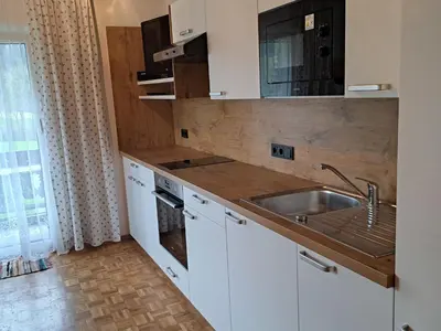 Küche/Küchenzeile in der Unterkunft Apartment Fichte by Interhome