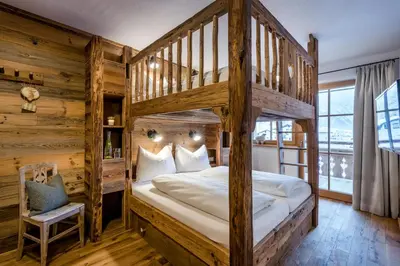 Ein Bett oder Betten in einem Zimmer der Unterkunft Das Kleinarl
