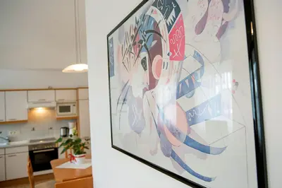 Küche/Küchenzeile in der Unterkunft Dr. Aufmesser Appartements