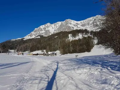 Appartementhaus Sonne im Winter