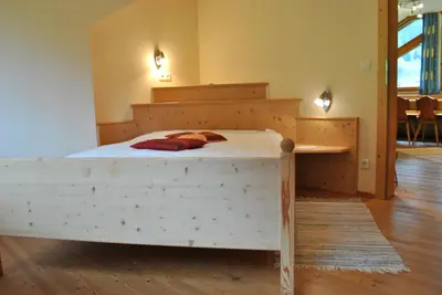 Ein Bett oder Betten in einem Zimmer der Unterkunft Gäste- und Seminarhaus Sölkstub'n