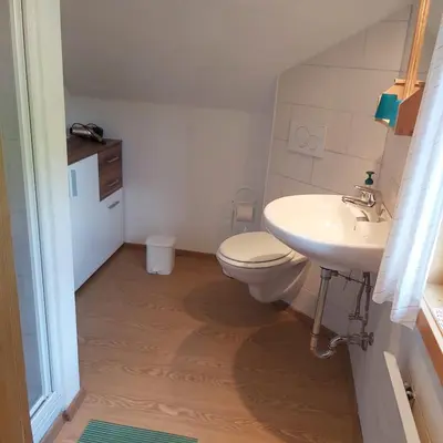 Ein Badezimmer in der Unterkunft Haus Sonnenalm