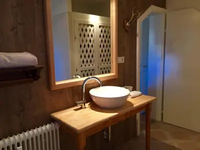 Ein Badezimmer in der Unterkunft Apartment Almröserl Edelweiss