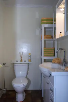Ein Badezimmer in der Unterkunft Ferienwohnung Alpenblick