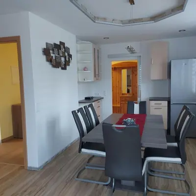 Ein Sitzbereich in der Unterkunft Haus Mundl