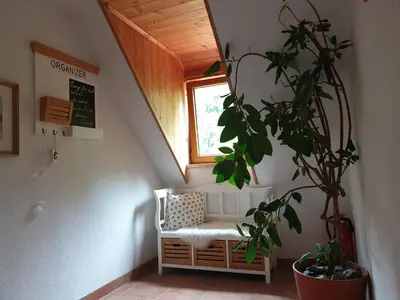 Ein Sitzbereich in der Unterkunft Bergführerhaus
