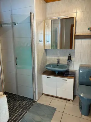 Ein Badezimmer in der Unterkunft Egglmeier's Ferienwohnung