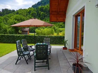 Ein Garten an der Unterkunft Haus Seehof - Ferienhaus