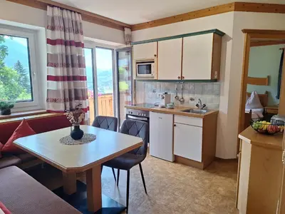 Küche/Küchenzeile in der Unterkunft Pension Appartements Reithof