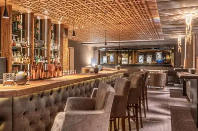 Lounge oder Bar in der Unterkunft Das Kohlmayr Superior