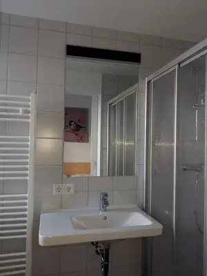 Ein Badezimmer in der Unterkunft DAV-Haus (Alpenverein)