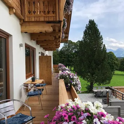 Ein Balkon oder eine Terrasse in der Unterkunft Haus Bernhard