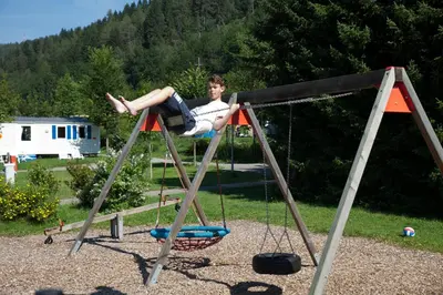 Ein Kinderspielbereich in der Unterkunft Camping Bella Austria