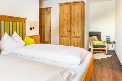 Ein Bett oder Betten in einem Zimmer der Unterkunft Unterrainhof