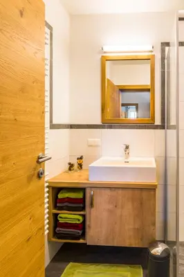 Ein Badezimmer in der Unterkunft Unterrainhof