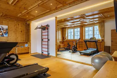 Ein Sitzbereich in der Unterkunft Hubertus Alpine Living