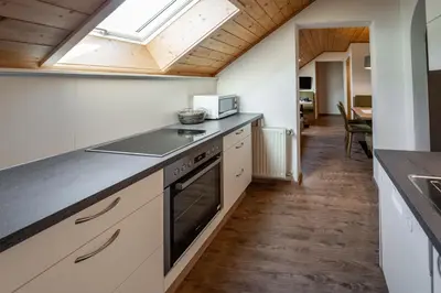 Küche/Küchenzeile in der Unterkunft Landhotel - Apartments Bauer