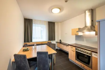 Küche/Küchenzeile in der Unterkunft Appartements Insieme
