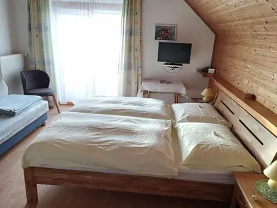 Ein Bett oder Betten in einem Zimmer der Unterkunft Haus Ferner-Lerchner
