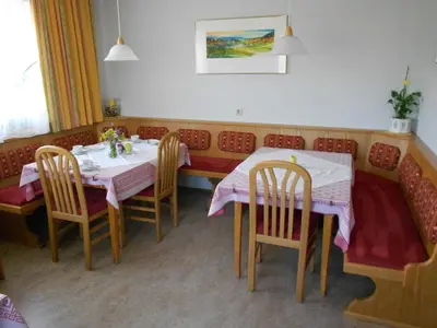 Ein Sitzbereich in der Unterkunft Haus Ferner-Lerchner