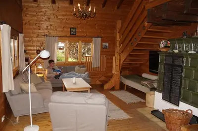 Ein Sitzbereich in der Unterkunft Ferienhaus Ella&Puck