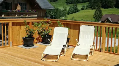 Ein Balkon oder eine Terrasse in der Unterkunft Familien & Wander-Pension Purkhardt