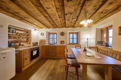 Küche/Küchenzeile in der Unterkunft Waldharmonie - Chalet & Apartments