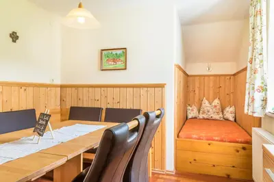 Ein Bett oder Betten in einem Zimmer der Unterkunft Wohlfühlbauernhof Bambichlhof