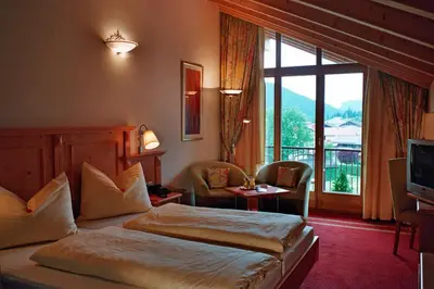 Ein Bett oder Betten in einem Zimmer der Unterkunft Hotel Goldener Stern