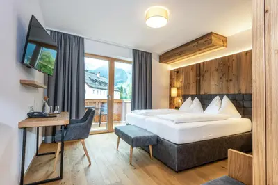 Ein Bett oder Betten in einem Zimmer der Unterkunft Hotel Goldener Stern