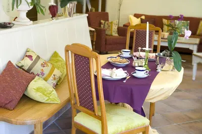 Ein Sitzbereich in der Unterkunft Villa Anzengruber