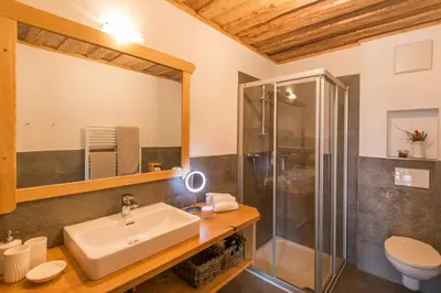 Ein Badezimmer in der Unterkunft Prenner Alm
