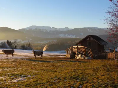 Naturlandschaft in der Nähe des Chalets