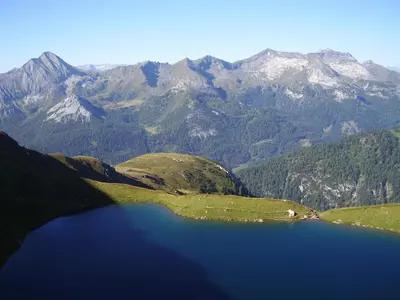 Naturlandschaft in der Nähe des Bauernhofs