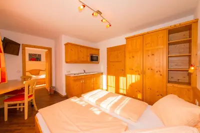 Ein Bett oder Betten in einem Zimmer der Unterkunft Maria's Sonnenquartier