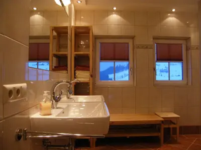 Ein Badezimmer in der Unterkunft Hintereggerhof