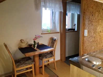 Küche/Küchenzeile in der Unterkunft Haus Hubertusheim