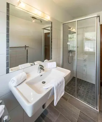 Ein Badezimmer in der Unterkunft Appartements Wurzer by Schladming-Appartements