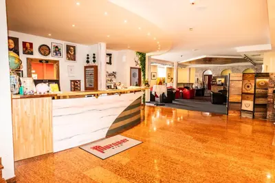 Ein Sitzbereich in der Unterkunft Brauhaus zu Murau