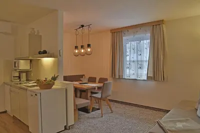 Küche/Küchenzeile in der Unterkunft Appartement Schörghofer