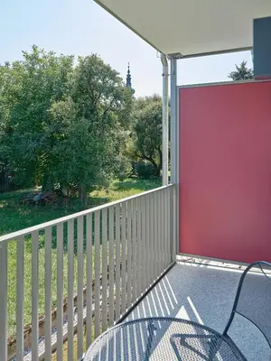 Ein Balkon oder eine Terrasse in der Unterkunft Hoftaverne Ziegelböck