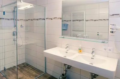 Ein Badezimmer in der Unterkunft Pension Anna