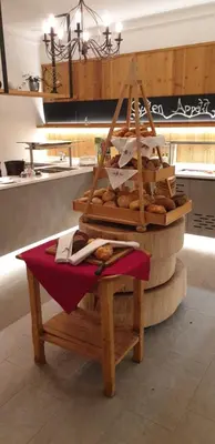 Ein Sitzbereich in der Unterkunft Hotel Grünwaldkopf