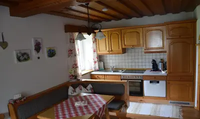 Küche/Küchenzeile in der Unterkunft Loitzbauer Ferienwohnungen